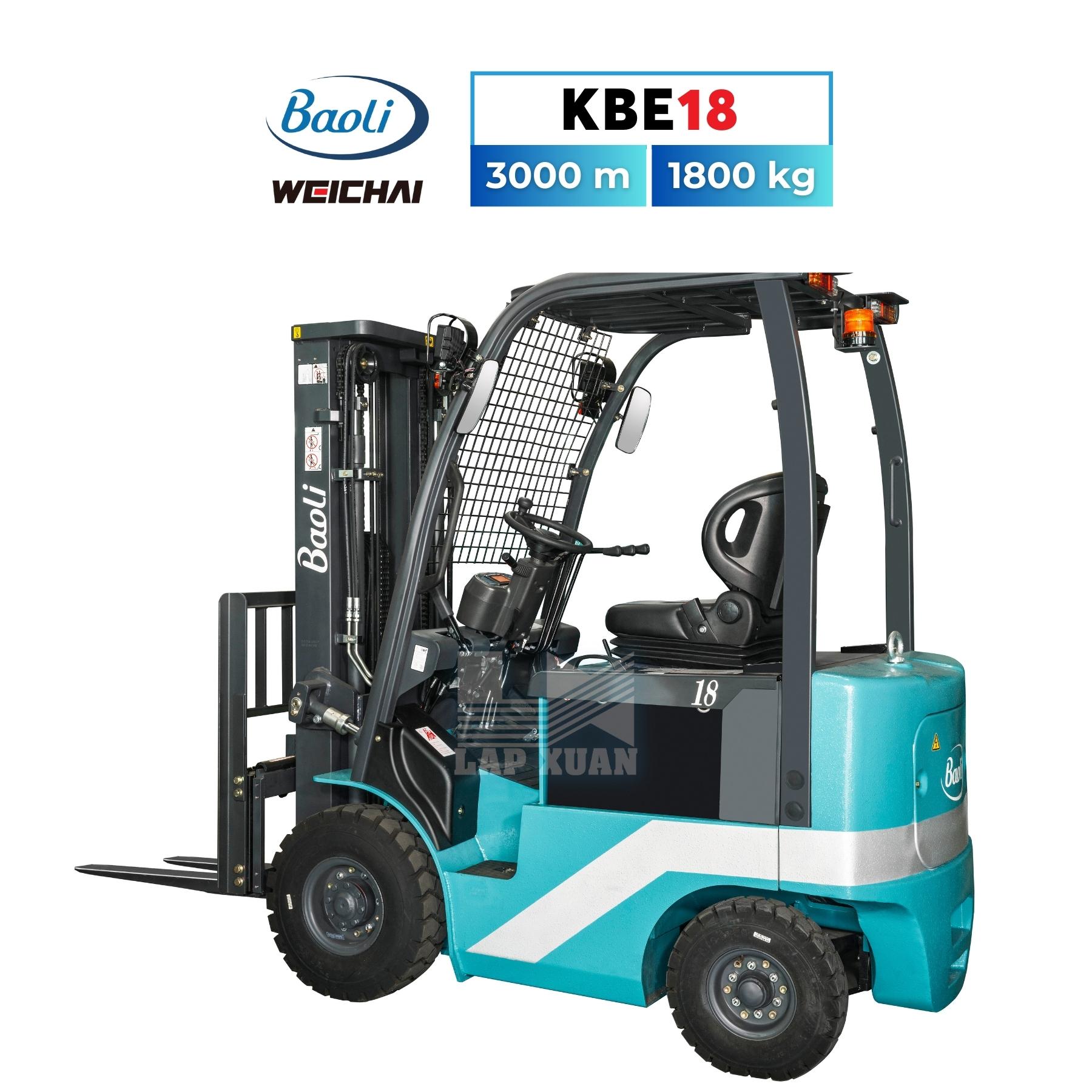 XE NÂNG ĐIỆN NGỒI BAOLI KBE18 - 1.8 TẤN